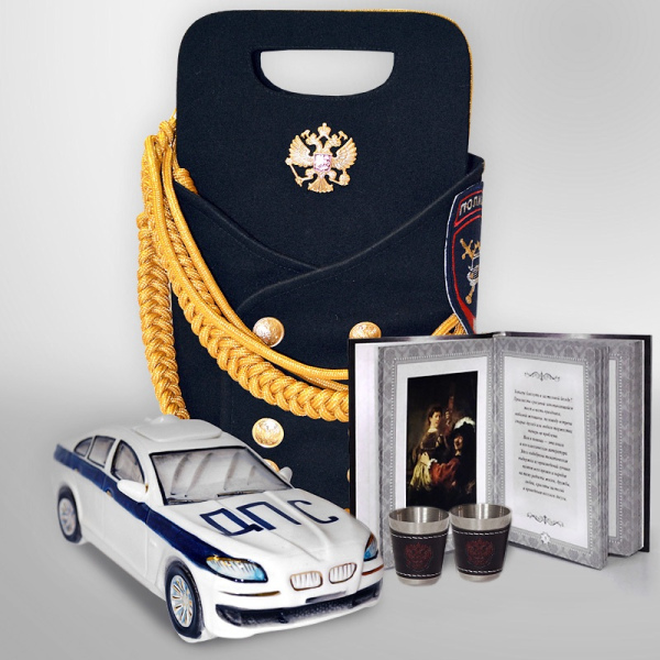 Подарочный набор "ГИБДД. Патрульная машина"